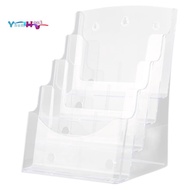 A5 Acrylic Brochure Display Stand Rack Flyer Holder Magazine Organizer