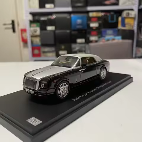 Kyosho Die Casting 1:43 Scale Phantom Drophead Coupe Alloy Simulated Static Automotive Model