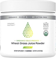▶$1 Shop Coupon◀  Organic Wheatgrass Juice Powder with Kamut | 75 Servings | Chlorophyll &amp; Trace Min