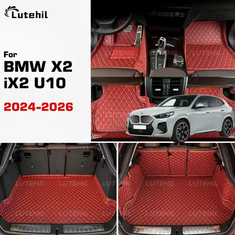 For BMW X2 iX2 sDrive20i U10 5-Seat 2024 2025 2026 Lutehil Car Floor Mats Car Trunk Mat Foot Pads Ca