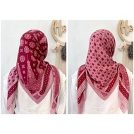 READY STOCK! HIJAB SEGI EMPAT MOTIF SONGKET KUNING MUSTARD DIGITAL SUBLIME UK 110Γ110CM/KERUDUNG VOA