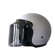 HELM BOGO DEWASA HELM RETRO DEWASA HELM CARGLOSS KW WARNA SILVER JILBAB HELM CLASSIC HELM UNTUK JILB