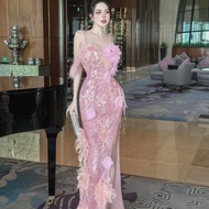 [KT CLOTHING] Đầm body hai dây đinh hoa sang chảnh