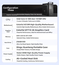 Colorful | Office Home Gaming Assembly Computer Desktop G5905 i3 10100f /3400G 5600G Integrated Grap