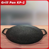 Grill Pan BBQ - Alat Pemanggang Anti Lengket 34cm - Grill Pan BBQ Bulat