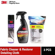 3M™Leather and Fabric Cleaner  Leather and Vinyl Restore 400 Ml. Microfiber Detaling Cloth 3 pcs/pac