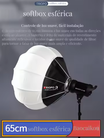 TRIOPO Lantern Softboxes 55/65/85cm Quick Release for studio light Godox Aputure Bowens Mount Camera