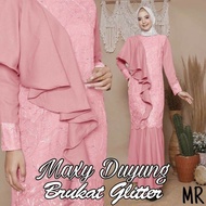 Gamis Syari Gaun Pesta Brukat Tulang Glitter Dress Kebaya Duyung