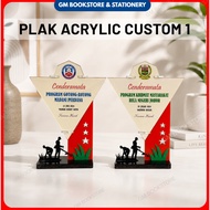 🏆 CENDERAMATA PLAK ACRYLIC CUSTOM | PLAK PENGHARGAAN | HADIAH PROGRAM | SOUVENIR