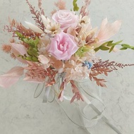 蘿莎花兒 春季感粉嫩花兒 永生玫瑰 捧花