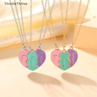 ️TT ️ Best Friend Necklaces For 3 Matching Heart Pendant Magnetic Bff Friendship Necklace PH