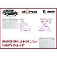 RUBINE RBF-1384D2 (I) BK / WH VANITY CABINET