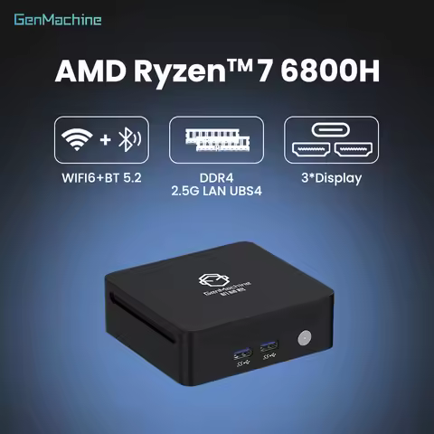 Pc Gaming Perfect for Streaming Mini Pc Gaming Genmachine AMD Ryzen 7840U ES 6800H 6800U 7735HS 7840