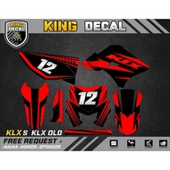 Decal KLX DECAL KLX OLD S STRIPING KLX S STICKER KLX S DECAL DEXAL CUSTOME 6