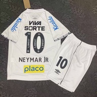 24-25 Santos Home soccer jersey Neymar No. 10 Childrens suit Sports Leisure Neymar the same 12-13 Sa