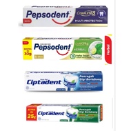 CIPTADENT 225g, PEPSODENT MULTI-PROTECTION 150g & PEPSODENT HERBAL 120g + 30g