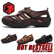 Leather 2024 New Men Sandals Casual Leather Sandals For Men Beach Male Sandals