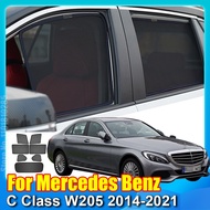 For Mercedes Benz C Class W205 2014-2021 180 200 Car Window SunShade Shield Front Windshield Rear Si