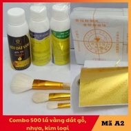 Combo dát vàng gốc PU gồm 500 lá vàng A2 kèm đầy đủ phụ kiện