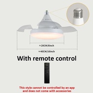 New style hall screw invisible fan light kitchen bedroom led chandelier fan small silent fan light