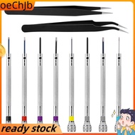 8Pcs Mini Precision Watch Screwdriver Set with Two Extra Tweezers for Watches Glasses Electronics Wo