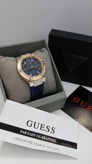 Jam Tangan Wanita Guess W0289L1 Kanvas Denim Levis Original Murah