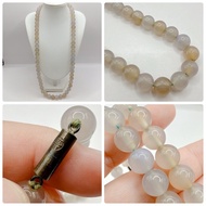 Genuine Stone Necklace Length 23.5 Inches Size 10 Mm Second-Hand Japanese Product