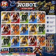 LC-102 15pcs Colorful Robot Action Figure Toy For boys Paninda/Lootbags LUCKY66