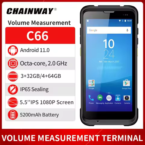 Chainway C66 Android Handheld Terminal GPS Wireless UHF PDA with WiFi Bluetooth Data Collector Indus