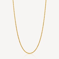916 Gold Thin Solid Rope Chain