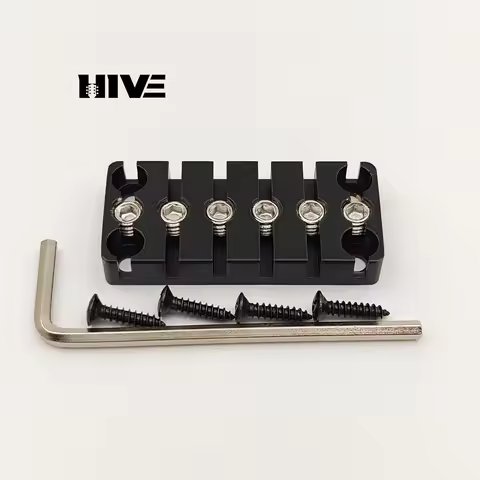 Precision Copper Headless Guitar String Lock 6-string Headless Guitar Bridge Guitar Rest Suitable