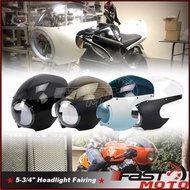 5 TM_ 3/4 Headlight Fairing Cowl Mask For Sportster 883 1200 Xl883 Xl1200 Dyna Chopper Cafe Race