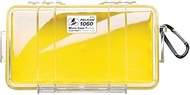 Pelican 1060 Micro Case with Black Liner, Clear/Yellow