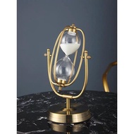 Metal Hourglass Decoration / Vintage Hourglass Decoration / Vintage Gold Hourglass