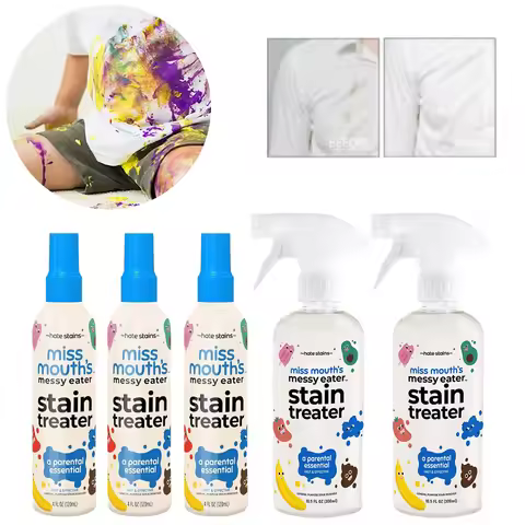 Stain Remover Spray Portable Stain Treater For Laundry Fabric Oil Remover Clothing Stain Remover For