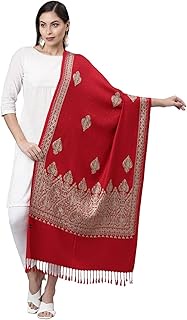 Women's Kashmiri Aari Embroidery Stole, Shawl, &amp; Wrap