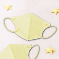 天心/醫療口罩/2~4歲/幼童立體30入/蠟筆系列/小鴨黃/素色