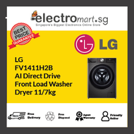 LG FV1411H2B AI Direct Drive  Front Load Washer  Dryer 11/7kg