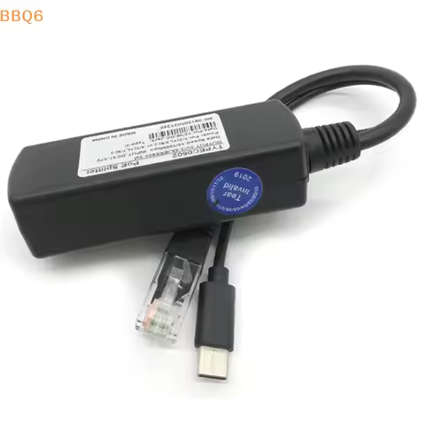 *1Pcs TYPE-c Poe Splitter Usb 48v To 5v Power Over Ethernet 802.3af For Raspberry