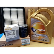 MAZDA CX5 2.2 DIESEL OIL FILTER + AIR FILTER + KOYOMA 10W40 SEMI SYNTHETIC ENGINE ENGINE OIL
