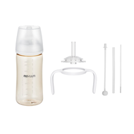 MOYUUM Gen3 ขวดนมเด็ก Premium PPSU โมยูม ALL IN ONE ขนาด 270ML (ลาย Basic) พร้อมจุก Stage2 สำหรับ 3-