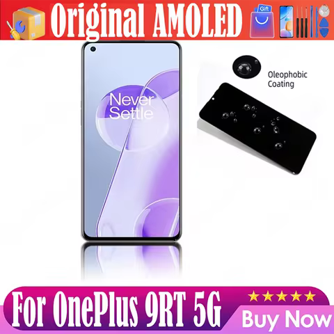 Original AMOLED For OnePlus 9RT 1+9RT LCD Display Touch Screen Digitizer Assembly For OnePlus 9 RT D