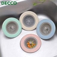 Decco Sink Drain Strainer Anti Clogging Filter Multi Functional Silicone Material Random Colour