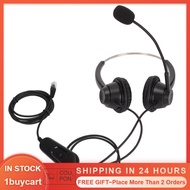 1buycart RJ9 Business Headset  H360D-RJ9-MVA Endurable Binaural Phone Headphone for Hospital