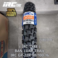 TRAIL OUTER TIRE Ring 16 IRC GP-22R 90/100-16 TUBETYPE/INNER TIRE CLOTHING