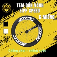 Zipp Speed Weaponry Rim decal Bike Alley Sticker to decorate fixed gear bicycle tsunami 2026