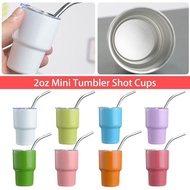 2oz Vacuum Insulated Cup 60ml Mini Tumbler Shot Cups Stainless Bottle Water Vacuum Cup Mini G0s7