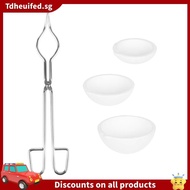 [In Stock]4-Piece Ceramic Melting Pot and Crucible Bowl Set, Quartz Crucible Bowl Cup Set