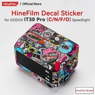 Hinefilm Skin for Godox iT30Pro C/N/F/O Camera Flash Sticker for Godox iT30 Pro Speedlight Decal Ski