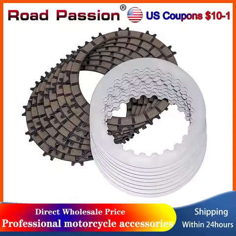 Motorcycle Clutch Friction Plates Steel Plates Kit For 250 300 XC XC-W TC250 TE250 TE300 TX300 EX250
